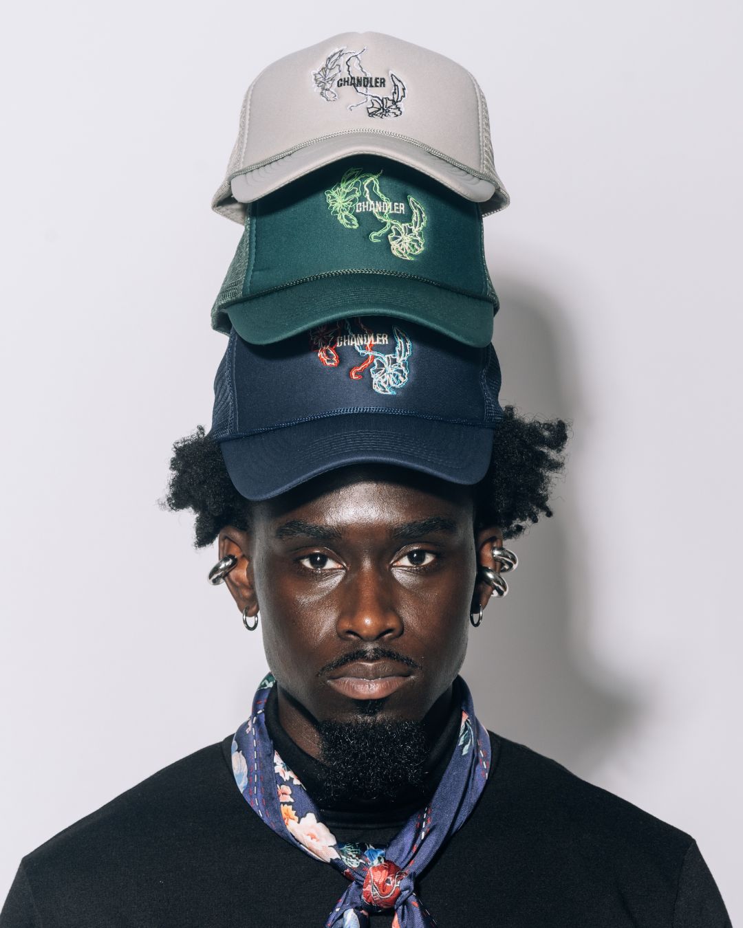 CHANDLER "FLOWER EMBLEM" TRUCKER HAT