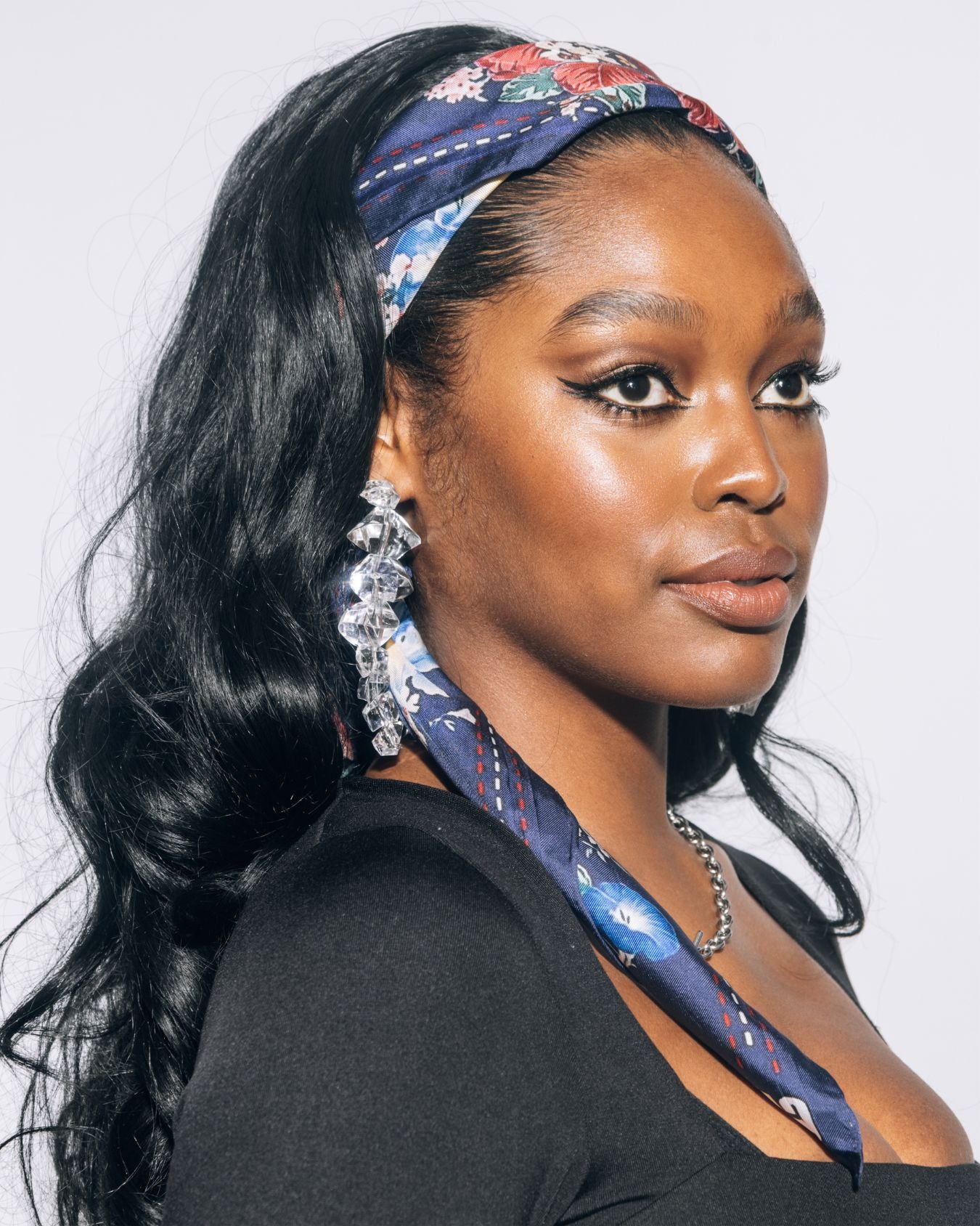 CHANDLER "Infinity Flower" Silk Scarf 90cm