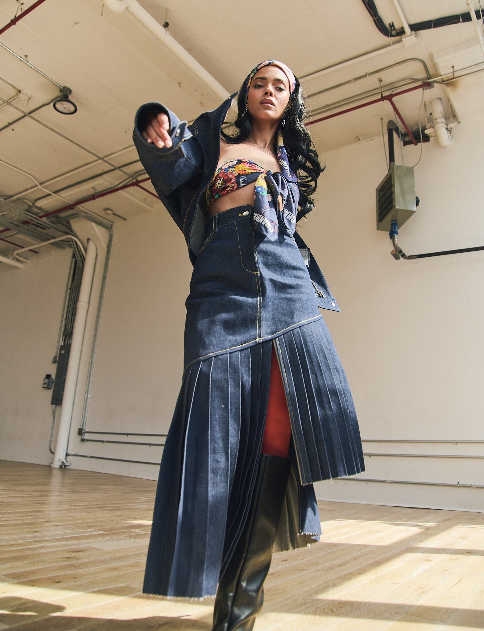 CHANDLER FEMME Denim Set