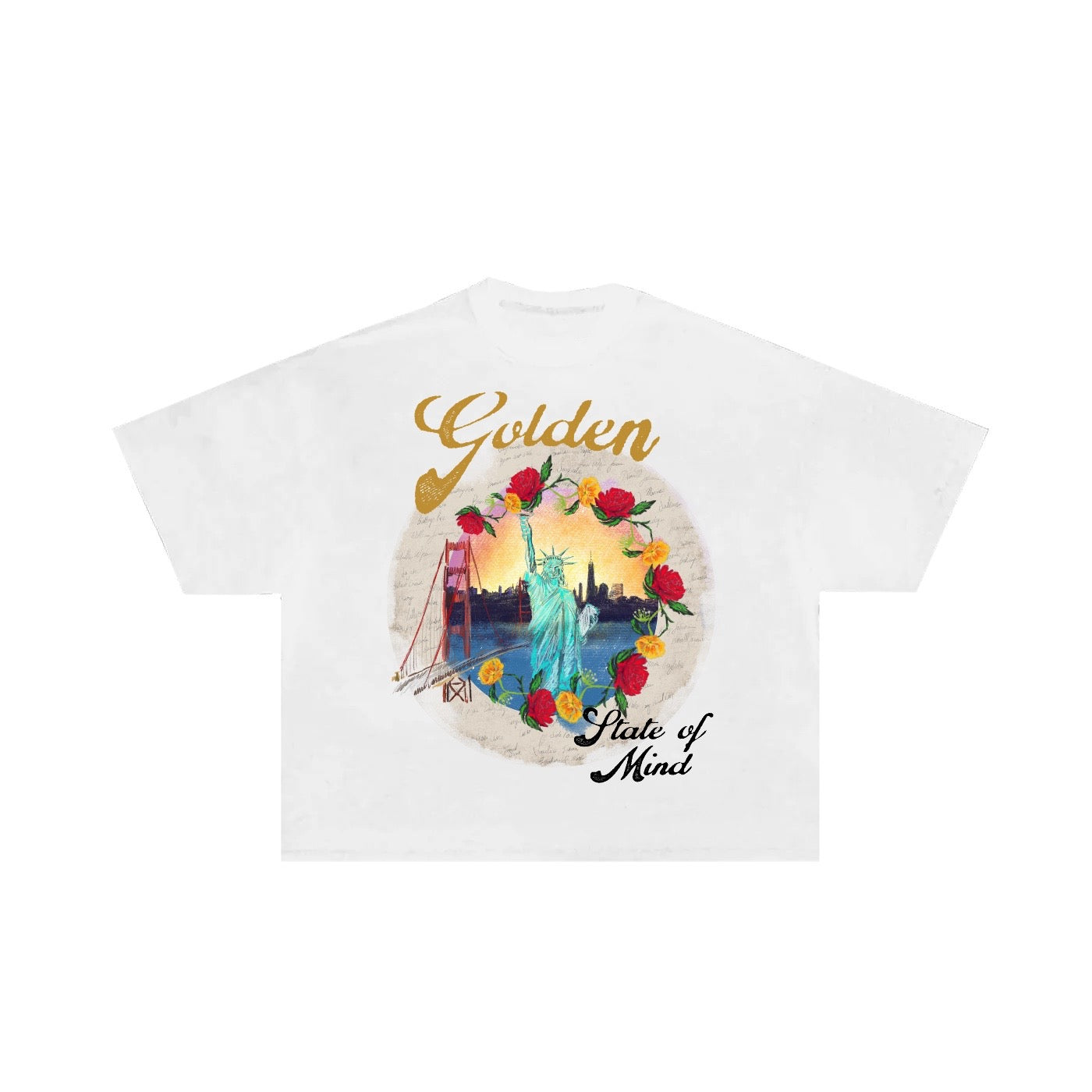 "Golden State of Mind" Cropped Tee