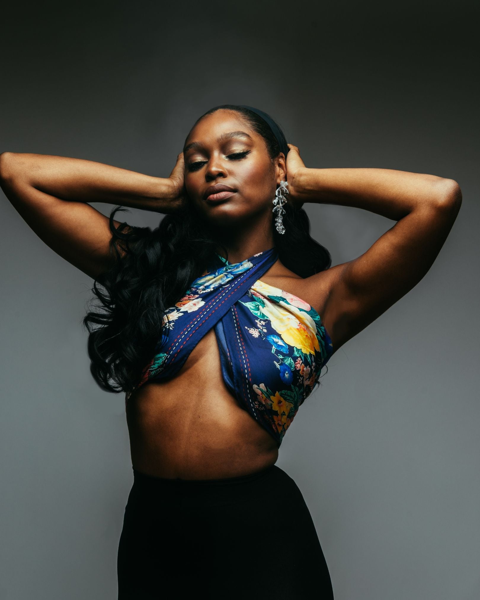 CHANDLER "Infinity Flower" Silk Scarf 90cm 