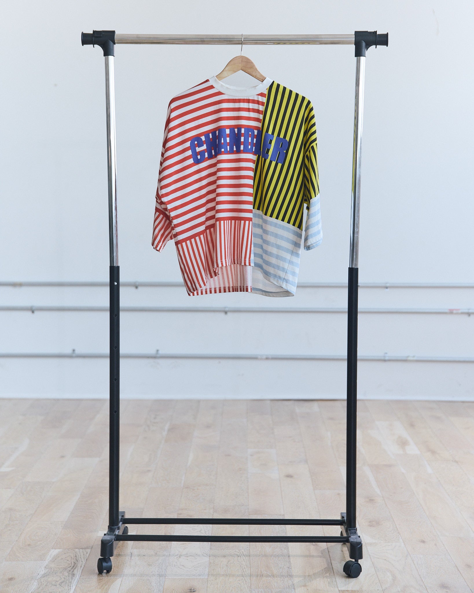 CHANDLER "Abstract Stripe" Cropped Tee