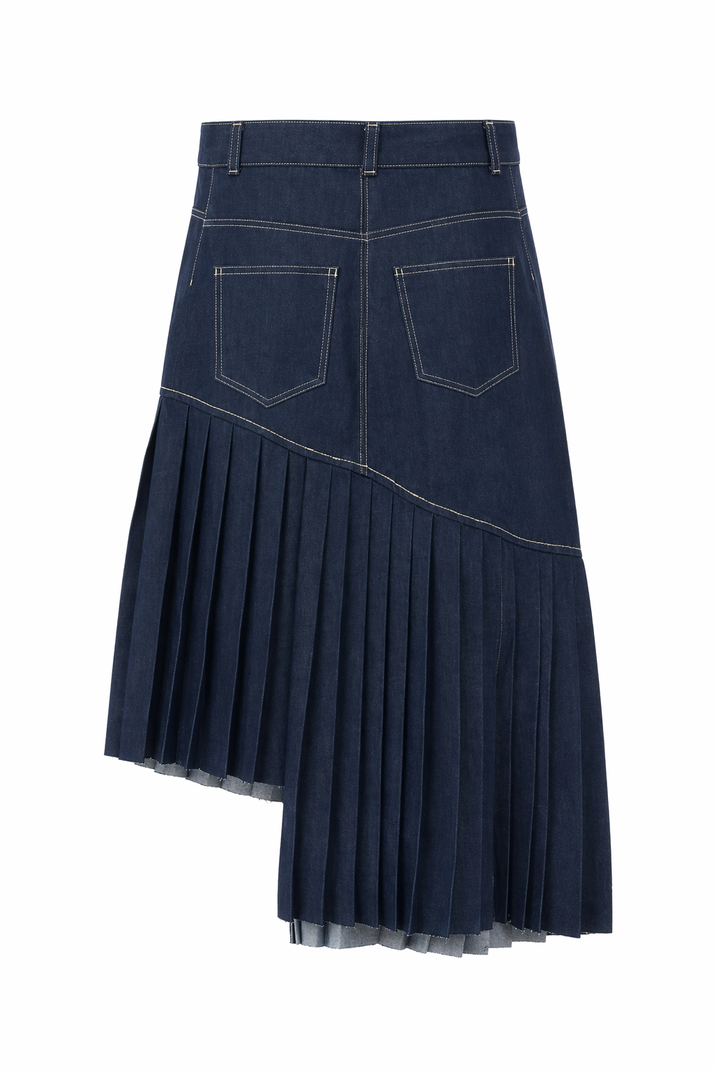 CHANDLER FEMME Asymmetrical Denim Skirt