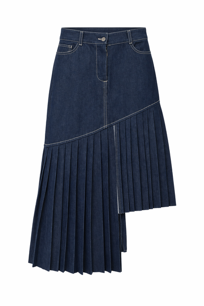 CHANDLER FEMME Asymmetrical Denim Skirt