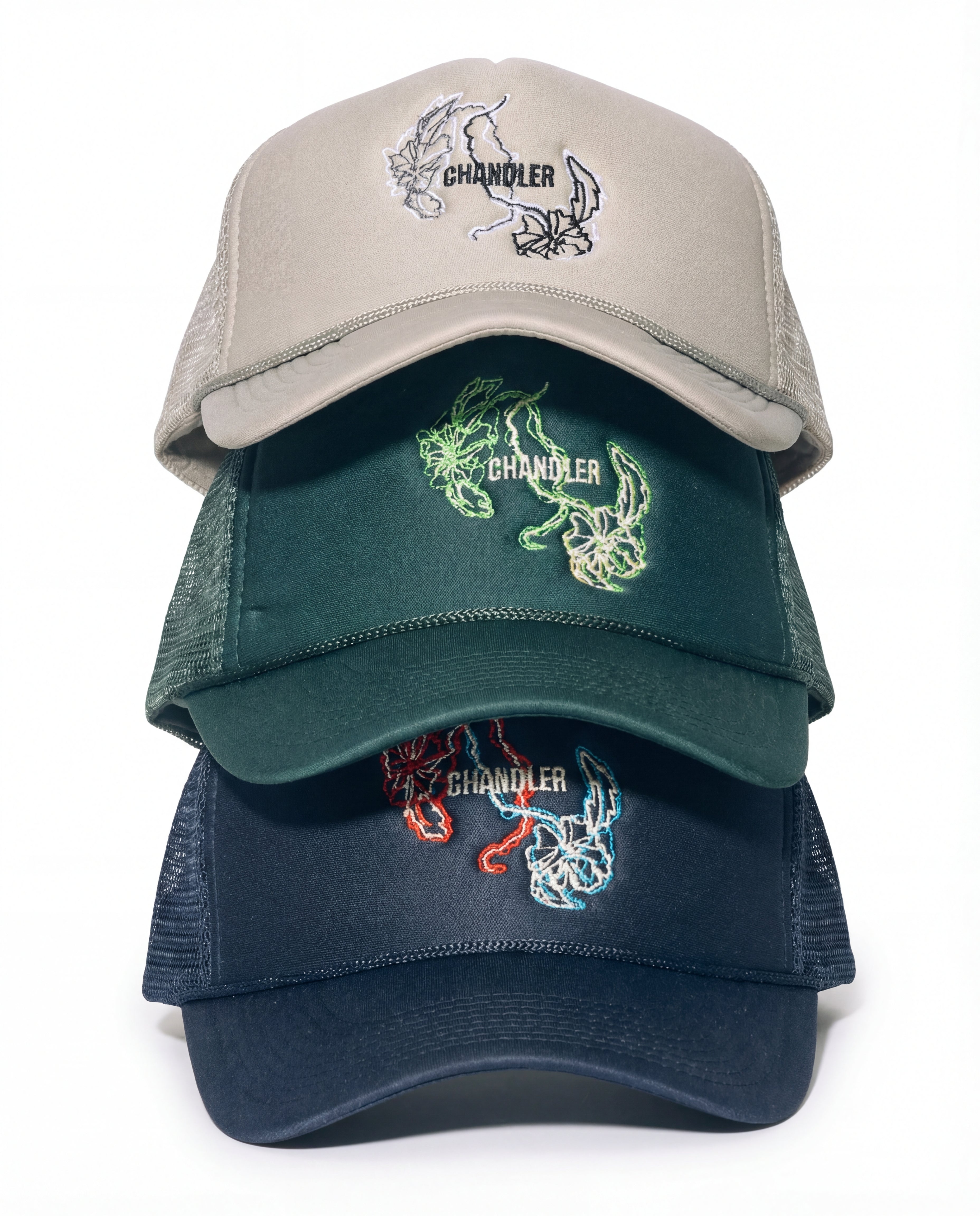 CHANDLER "FLOWER EMBLEM" TRUCKER HAT