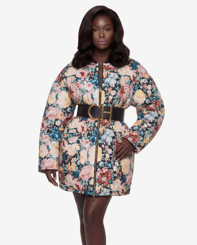 CHANDLER Reversible Quilted House Coat in 